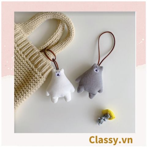  Móc khóa mặt gấu nhiều màu, móc khóa điện thoại, sổ tay treo thẻ tên, buộc lên hành lý, treo lên xe PK1518 