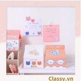  Classy Hộp giấy note, giấy ghi chú hình hộp sữa, có khe rút tiện lợi PK1520 