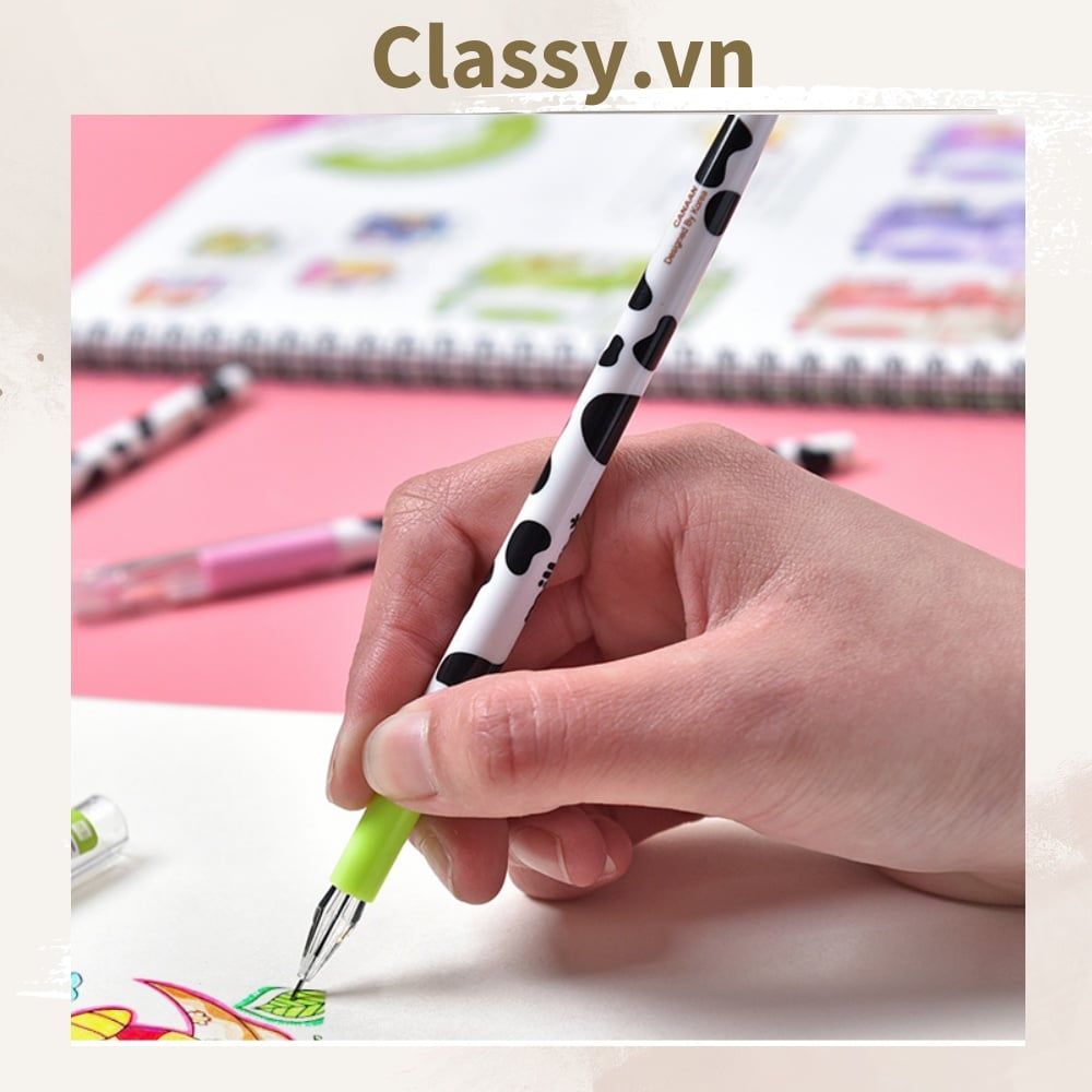 [GIAO HÀNG 7-25 NGÀY]  Classy Bút gel bò sữa nhiều màu, 0.38mm mực ra đều và đậm PK1521 