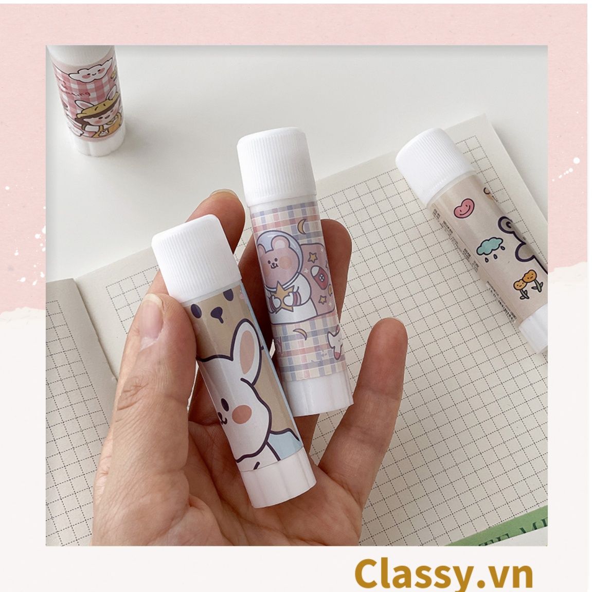  Classy Keo dán giấy, hồ dán thủ công, hồ khô tiện lợi học tập PK1527 