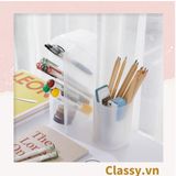  [GIAO HÀNG 7-25NGÀY]  Classy Hộp đựng bút để bàn, đựng đồ trang điểm, phụ kiện PK1528 