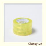  Combo 10 cuộn Classy Cuộn băng keo, băng dính văn phòng cỡ nhỏ tiện lợi PK1530 
