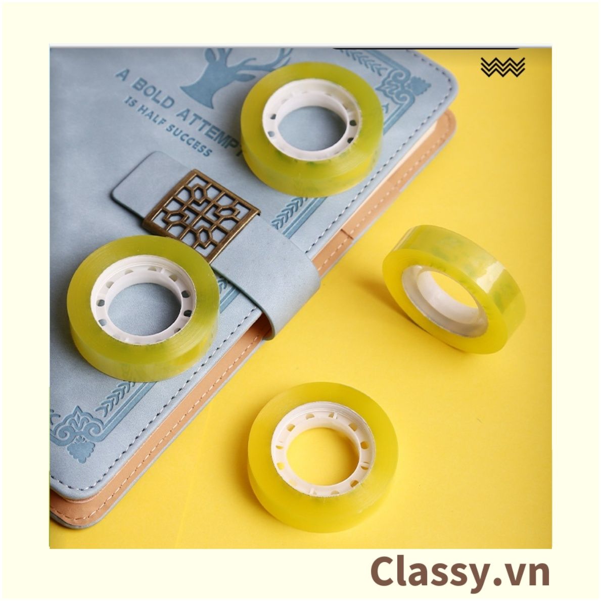  Classy Cuộn băng keo, băng dính văn phòng cỡ nhỏ tiện lợi PK1530 