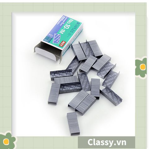  Hộp Kim/Gim bấm giấy, ruột bấm làm từ thép không gỉ, cứng cáp PK1531 [HÀNG ORDER 5-7 NGÀY | ÁP DỤNG ĐƠN TỪ 2 TRIỆU | CÓ THỂ IN LOGO] 