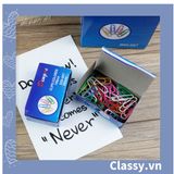  Hộp Ghim giấy, kẹp giấy màu sắc đa dạng văn phòng phẩm tiện lợi PK1532 