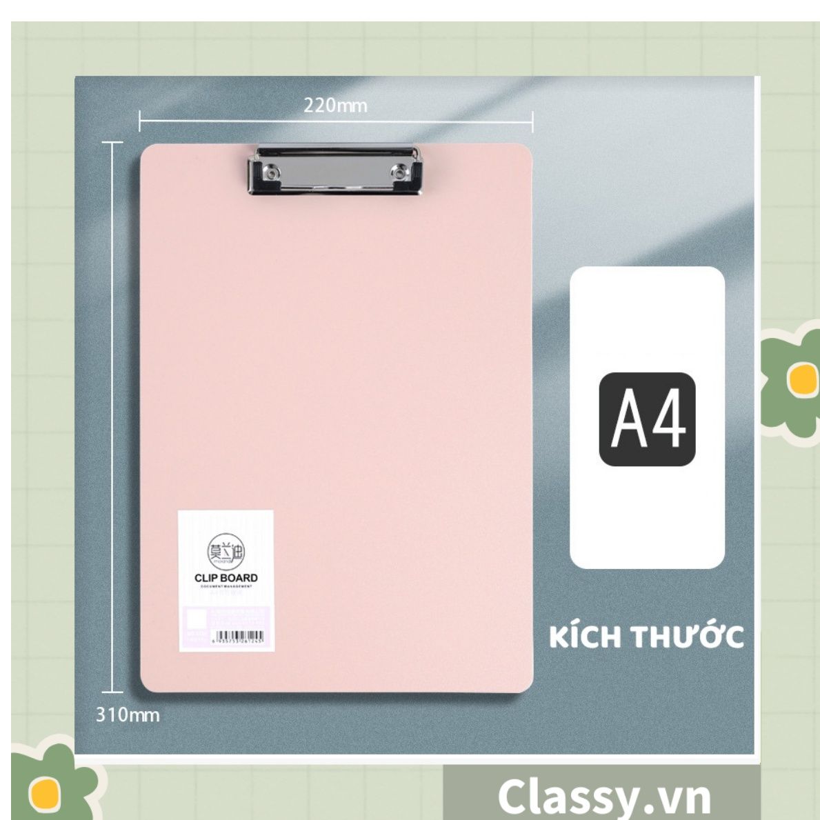  Bảng kẹp file hồ sơ, tài liệu kích thước giấy A4  Bìa trình ký Classy Basic PK1534 
