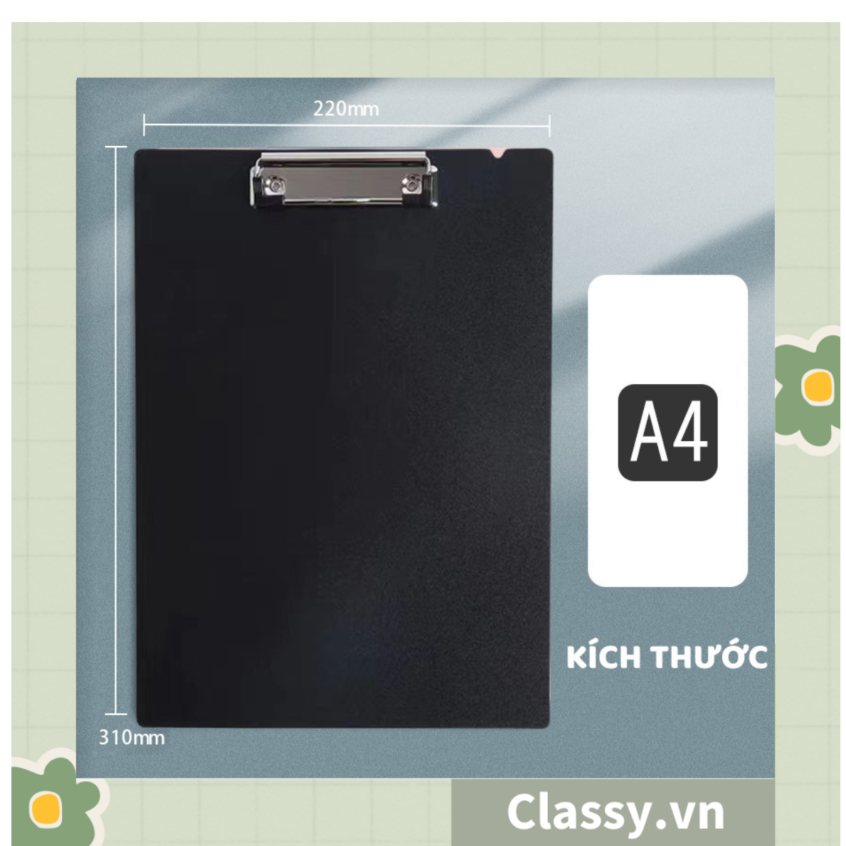  Bảng kẹp file hồ sơ, tài liệu kích thước giấy A4  Bìa trình ký Classy Basic PK1534 