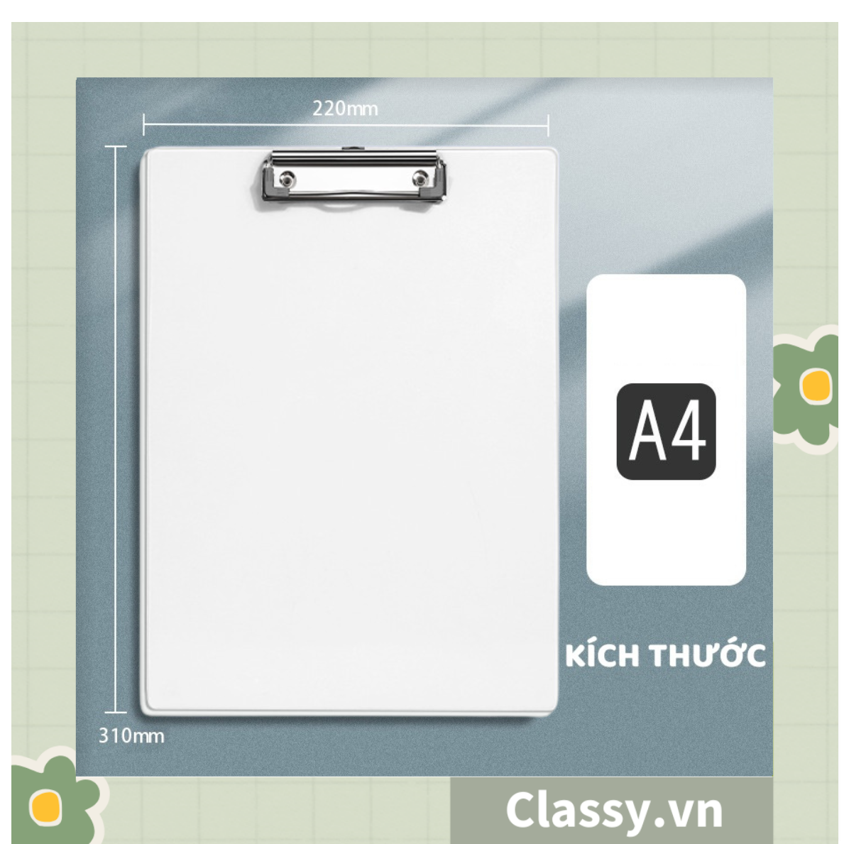  Bảng kẹp file hồ sơ, tài liệu kích thước giấy A4  Bìa trình ký Classy Basic PK1534 