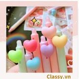  Bút gel hình trái tim xinh xắn đáng yêu, mực đậm và đều PK1549 