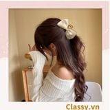  Kẹp càng cua, kẹp tóc đính nơ bảng lớn, dễ tạo kiểu, không gây rụng tóc PK1554 