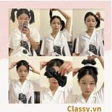  Kẹp càng cua, kẹp tóc đính nơ bảng lớn, dễ tạo kiểu, không gây rụng tóc PK1554 