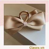  Classy Kẹp càng cua, kẹp tóc đính nơ bảng lớn, dễ tạo kiểu, không gây rụng tóc PK1554 