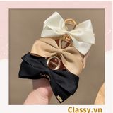  Kẹp càng cua, kẹp tóc đính nơ bảng lớn, dễ tạo kiểu, không gây rụng tóc PK1554 