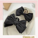  Kẹp càng cua, kẹp tóc đính nơ bảng lớn, dễ tạo kiểu, không gây rụng tóc PK1554 