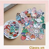  Classy Sticker trang trí mix ngẫu nhiên, dán laptop, điện thoại, sổ, bình nước nhiều họa tiết PK1559 