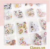  Classy Sticker trang trí mix ngẫu nhiên, dán laptop, điện thoại, sổ, bình nước nhiều họa tiết PK1559 