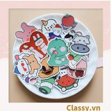  Classy Sticker trang trí mix ngẫu nhiên, dán laptop, điện thoại, sổ, bình nước nhiều họa tiết PK1559 