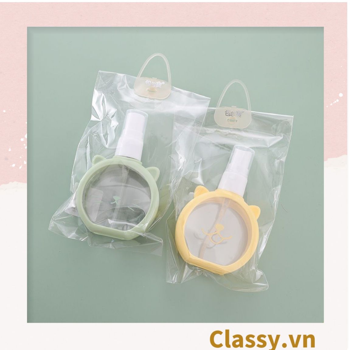 [GIAO HÀNG 7-25 NGÀY] CoMBO 50 Bình xịt dạng phun sương 55ml, chiết mỹ phẩm nhỏ gọn mang theo bên người PK1561 