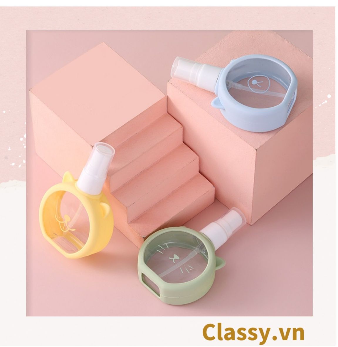  [GIAO HÀNG 7-25 NGÀY] CoMBO 50 Bình xịt dạng phun sương 55ml, chiết mỹ phẩm nhỏ gọn mang theo bên người PK1561 
