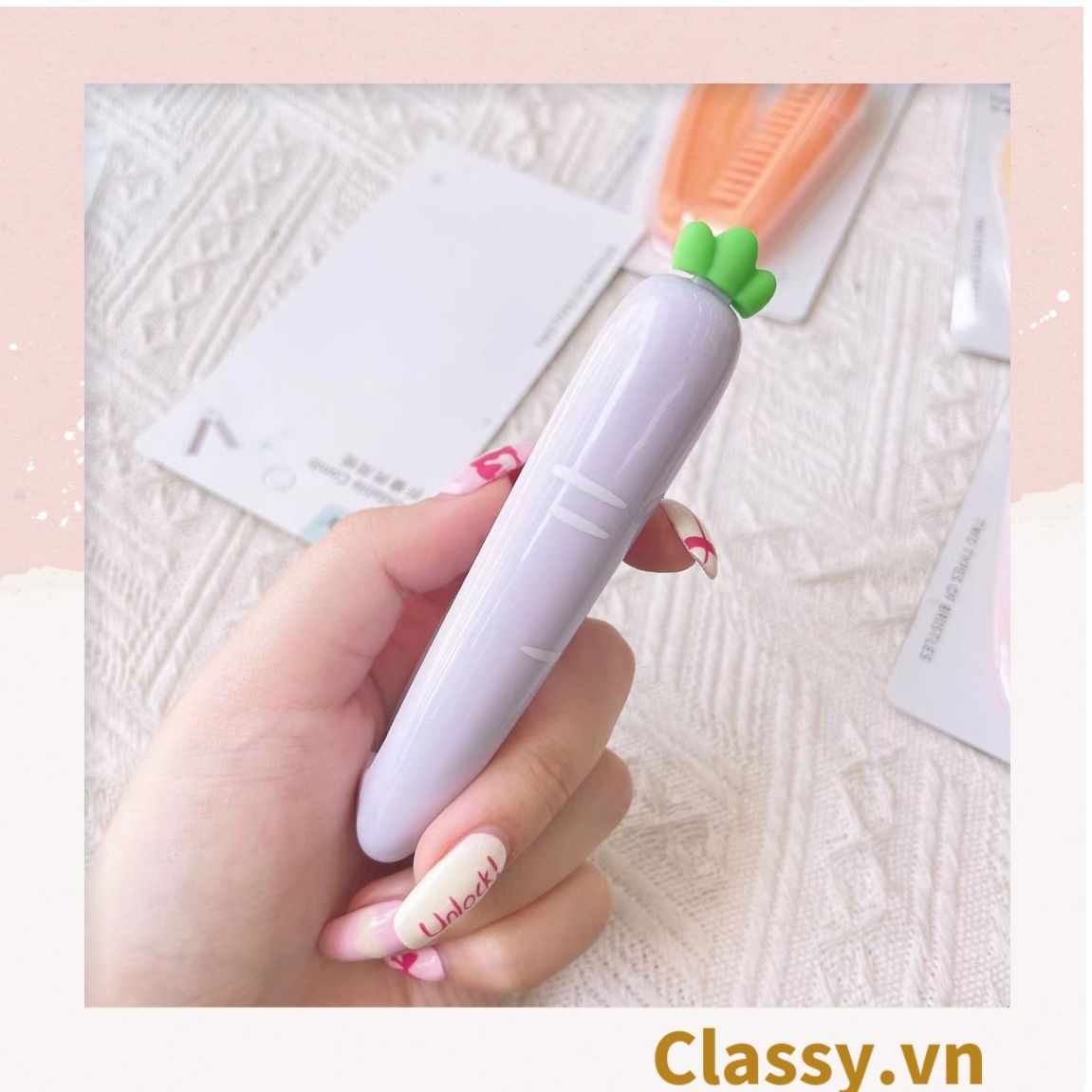  Classy Lược cầm tay mini 2 đầu, gấp gọn tiện lợi PK1566 