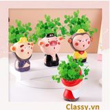  [GIAO HÀNG 7-25 NGÀY] Classy Chậu cây mini hình thầy trò đường tăng siêu dễ thương PK1567 