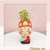  [GIAO HÀNG 7-25 NGÀY] Classy Chậu cây mini hình thầy trò đường tăng siêu dễ thương PK1567 