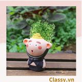  [GIAO HÀNG 7-25 NGÀY] Classy Chậu cây mini hình thầy trò đường tăng siêu dễ thương PK1567 