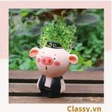  [GIAO HÀNG 7-25 NGÀY] Classy Chậu cây mini hình thầy trò đường tăng siêu dễ thương PK1567 