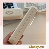  [GIAO HÀNG 7-25 NGÀY]  Classy Hộp đựng mắt kính màu kem, chống sốc, chống trầy xướt PK1568 