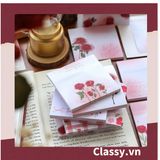  Classy Giấy ghi chú, giấy note họa tiết hoa phong cách hàn quốc PK1569 