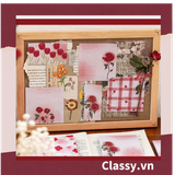  Giấy ghi chú, giấy note họa tiết hoa phong cách hàn quốc PK1569 