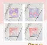  Giấy ghi chú, giấy note họa tiết hoa phong cách hàn quốc PK1569 
