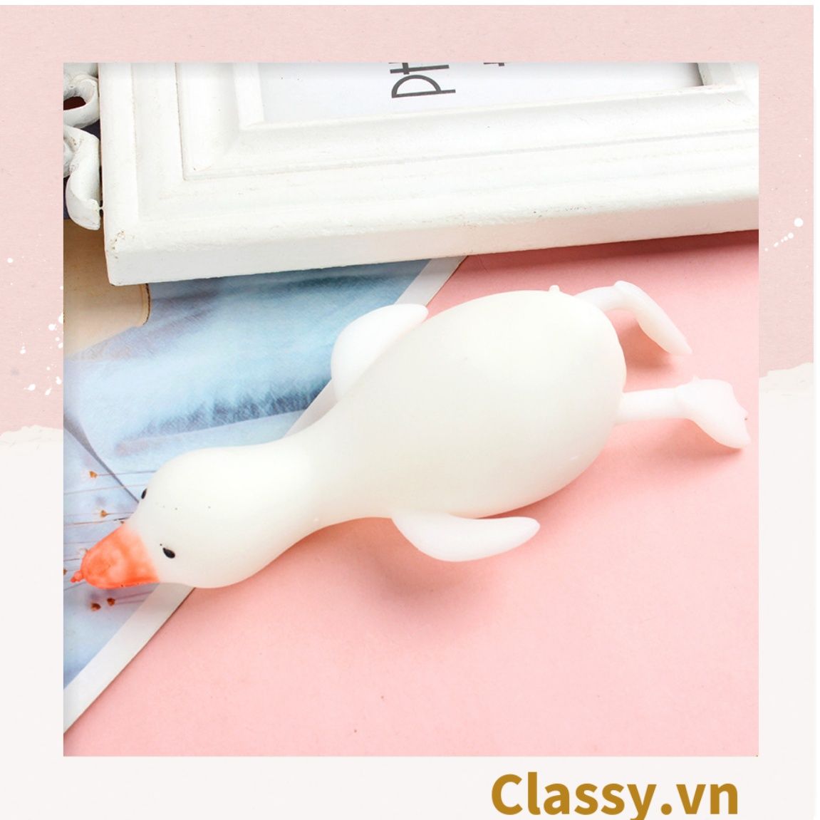  [GIAO HÀNG 7-25 NGÀY]  Classy Ngỗng đồ chơi dẻo kéo dãn, giải trí, giảm stress PK1574 