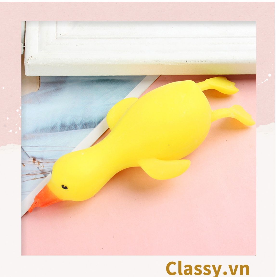  [GIAO HÀNG 7-25 NGÀY]  Classy Ngỗng đồ chơi dẻo kéo dãn, giải trí, giảm stress PK1574 