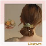  Classy Dây cột tóc, Scrunchies hoa hướng dương phong cách hàn quốc PK1575 