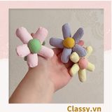  [GIAO HÀNG 7-9803 NGÀY]  Classy Dây cột tóc hình bông hoa năm cánh bằng vải nhiều màu, phụ kiện tóc PK1577 