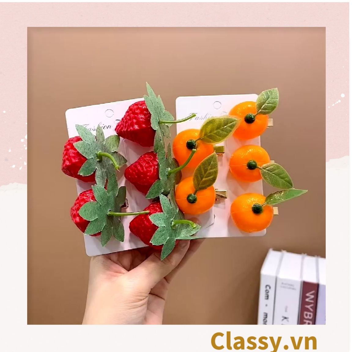  Kẹp tóc phong cách trái cây mùa hè Classy PK1578 