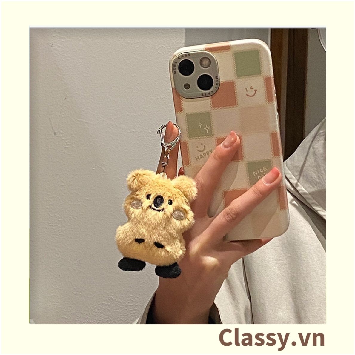  [GIAO HÀNG 7-25 NGÀY]  Classy Móc khóa gấu koala nhỏ xinh, móc khóa balo, phụ kiện thời trang PK1581 