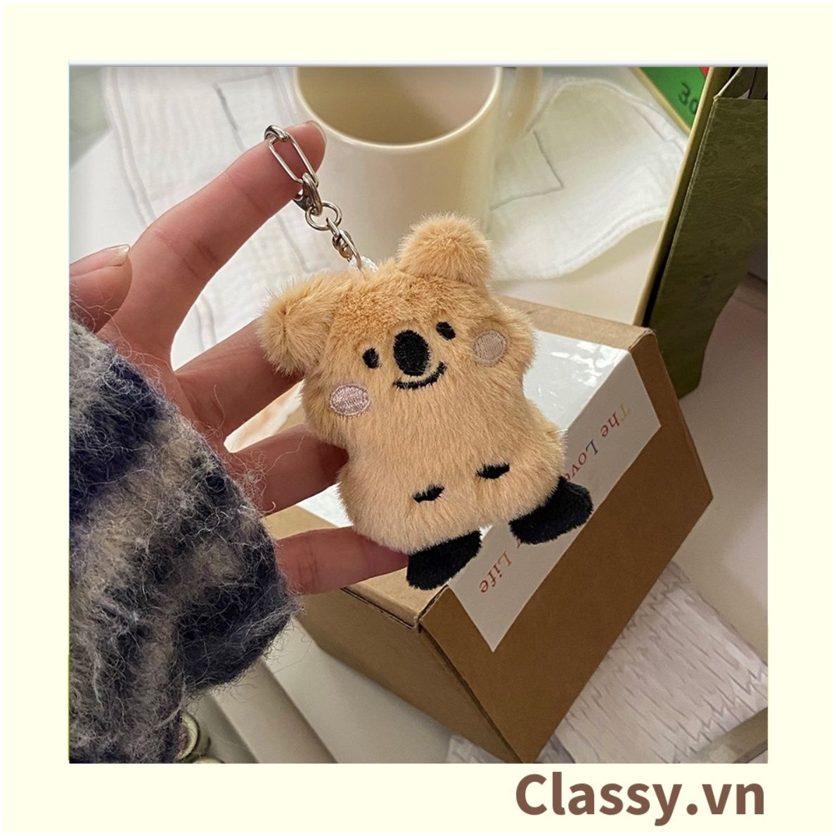  [GIAO HÀNG 7-25 NGÀY]  Classy Móc khóa gấu koala nhỏ xinh, móc khóa balo, phụ kiện thời trang PK1581 