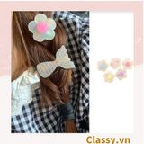  Kẹp tóc mái kích thước 3.8cm, bông hoa nhỏ phụ kiện tóc dễ thương PK1586 