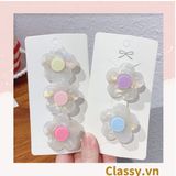  Kẹp tóc mái kích thước 3.8cm, bông hoa nhỏ phụ kiện tóc dễ thương PK1586 