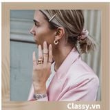  Classy Scrunchies, dây cột tóc vải nhung mịn màng, phong cách hàn quốc PK1588 