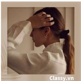  Classy Scrunchies, dây cột tóc vải nhung mịn màng, phong cách hàn quốc PK1588 