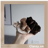  Classy Scrunchies, dây cột tóc vải nhung mịn màng, phong cách hàn quốc PK1588 