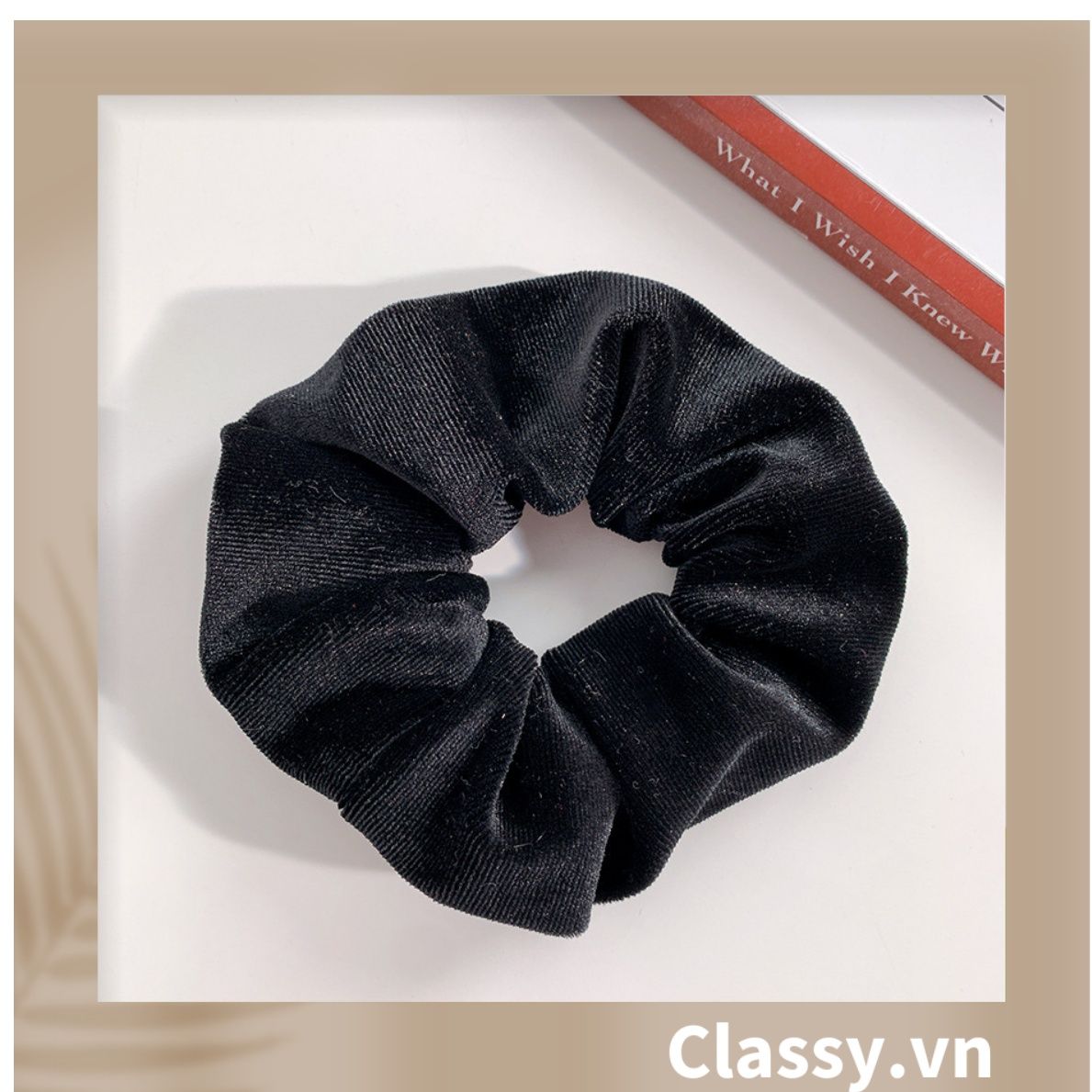  [GIAO HÀNG 7-25 NGÀY]  Classy Scrunchies, dây cột tóc vải nhung mịn màng, phong cách hàn quốc PK1588 