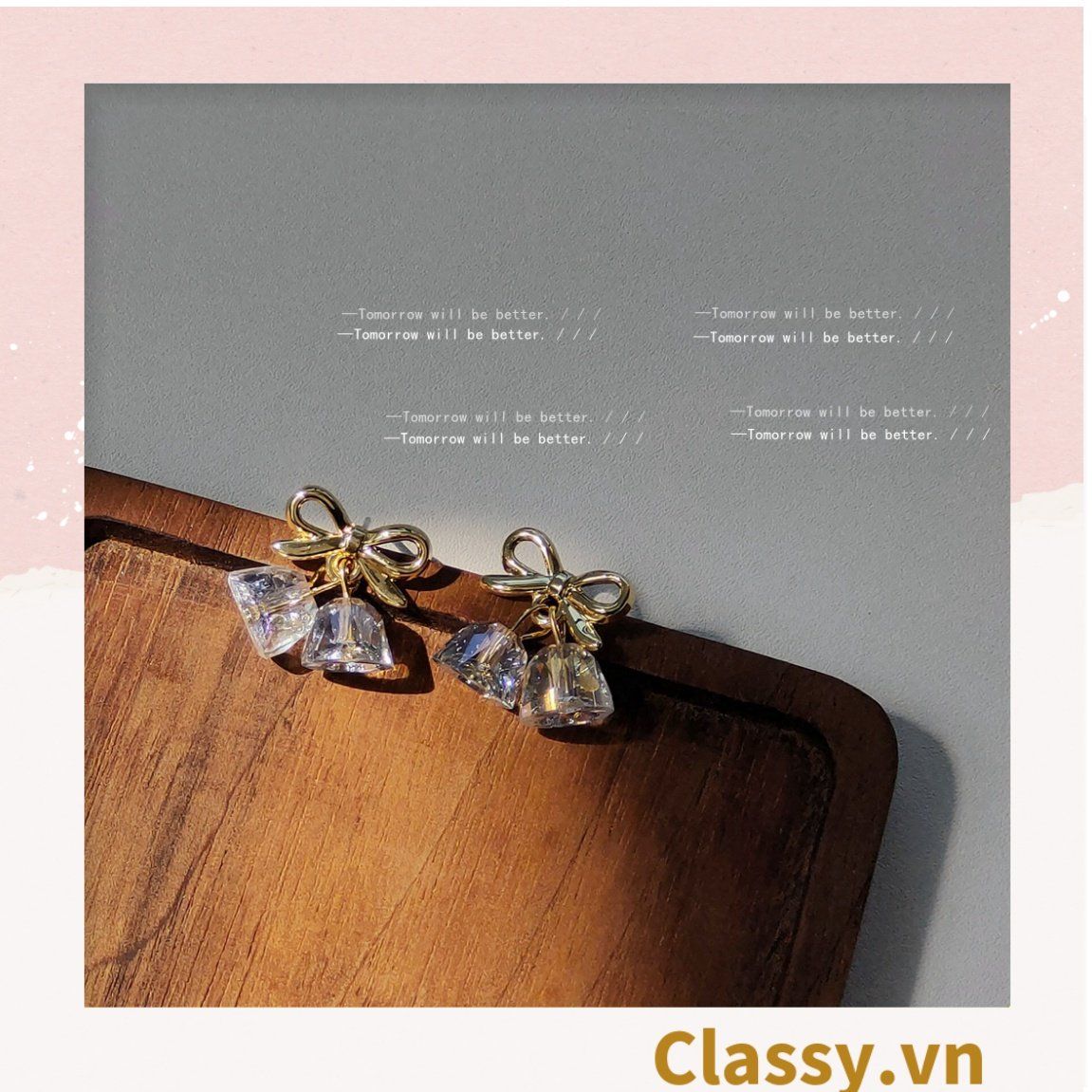  Classy Khuyên tai hoa độc đáo dễ thương PK1602 