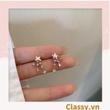  Classy Khuyên tai hoa kiểu dáng độc đáo dễ thương PK1605 