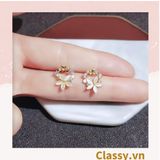  Classy Khuyên tai hoa kiểu dáng độc đáo dễ thương PK1605 