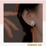  Khuyên tai hoa kiểu dáng độc đáo dễ thương PK1605 