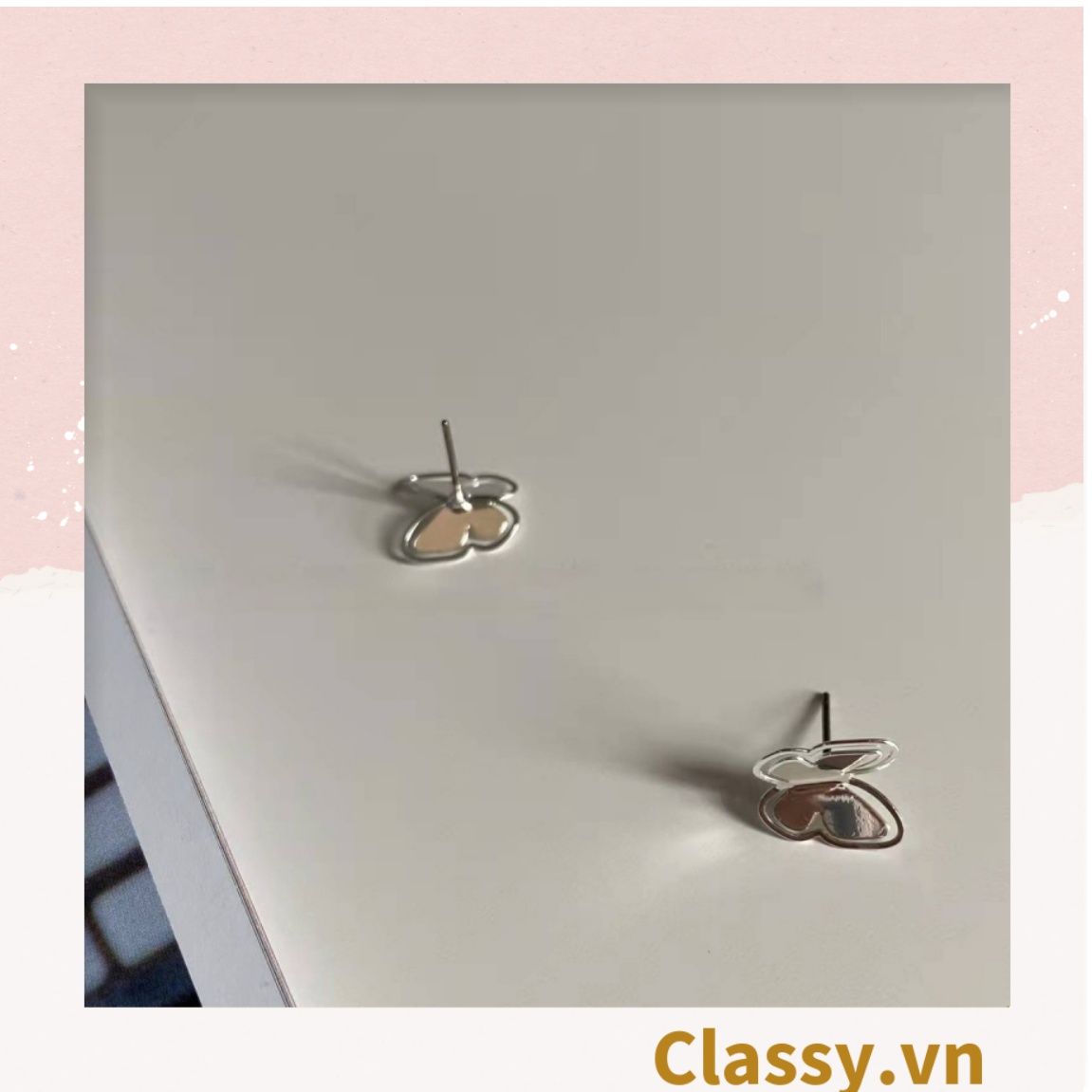  Classy Khuyên tai họa tiết bướm dễ thương PK1606 